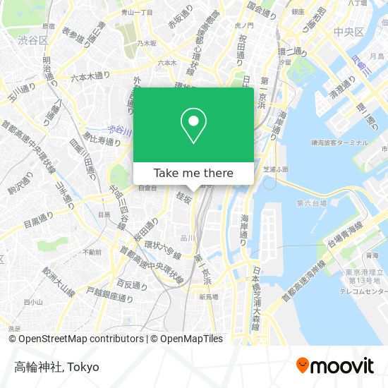 高輪神社 map