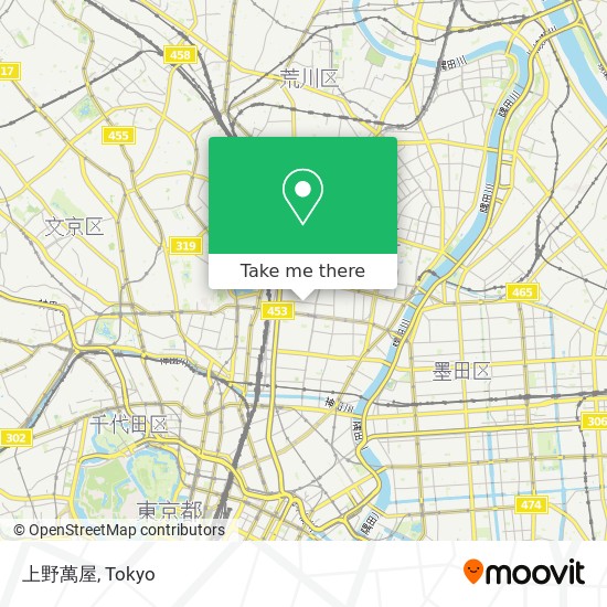 上野萬屋 map
