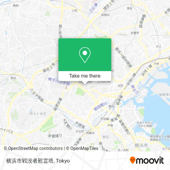 横浜市戦没者慰霊塔 map