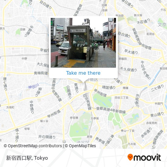 新宿西口駅 map
