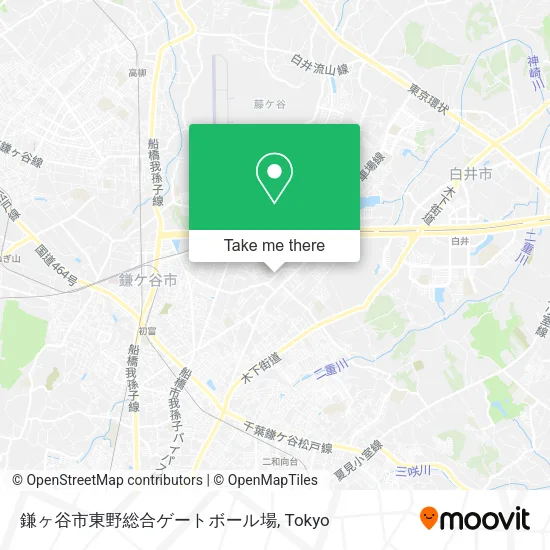 鎌ヶ谷市東野総合ゲートボール場 map