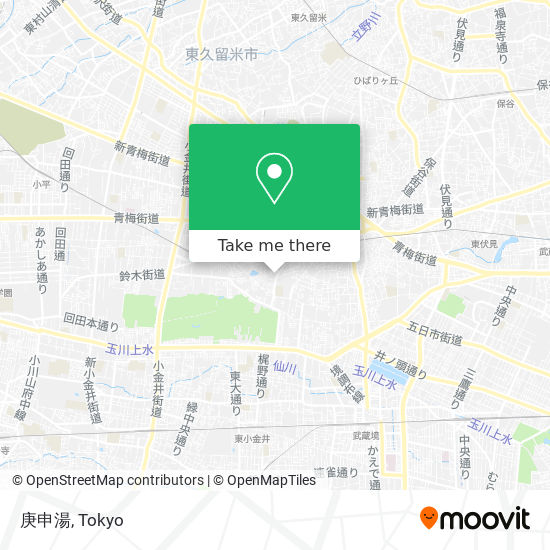 庚申湯 map