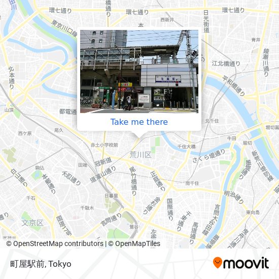 町屋駅前 map