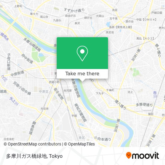 多摩川ガス橋緑地 map