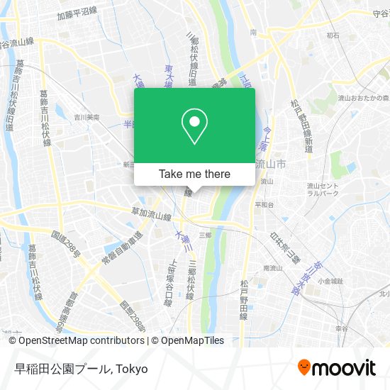 早稲田公園プール map