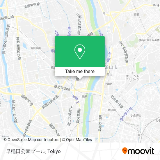 早稲田公園プール map