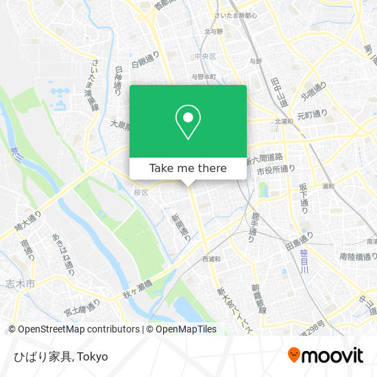 ひばり家具 map