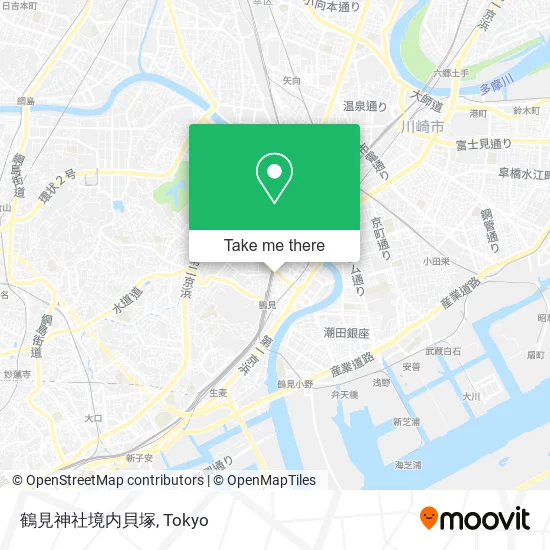 鶴見神社境内貝塚 map