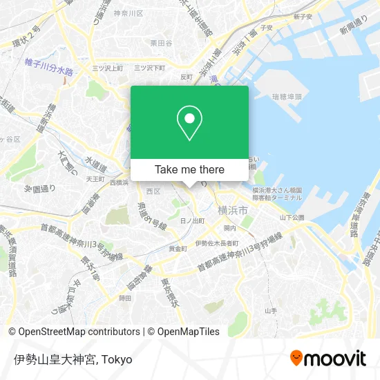 伊勢山皇大神宮 map