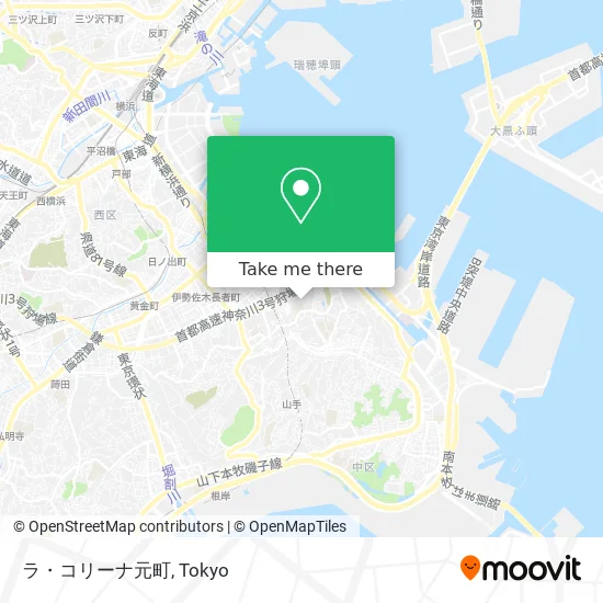 La Colline Motomachi map