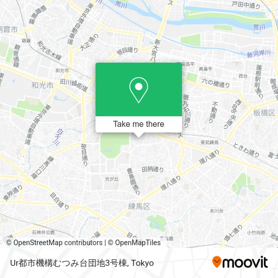 Ur都市機構むつみ台団地3号棟 map