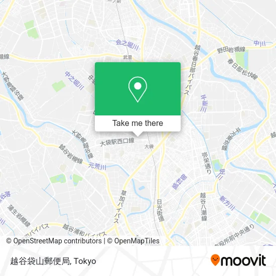 越谷袋山郵便局 map