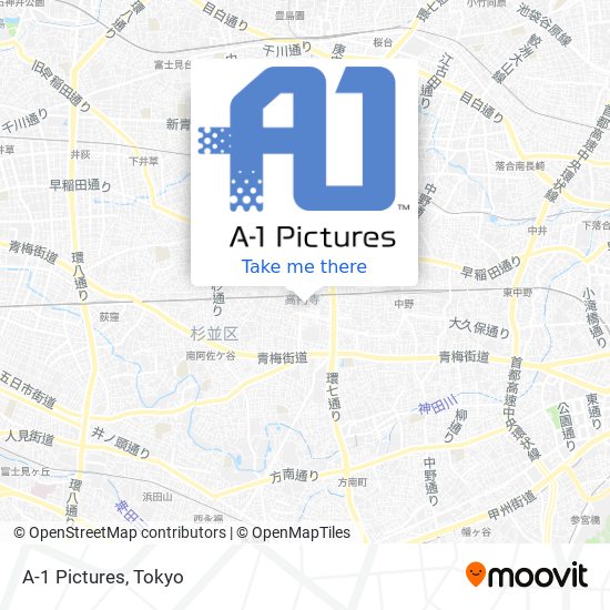 A-1 Pictures map