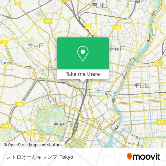 レトロげーむキャンプ map