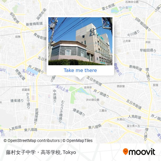 藤村女子中学・高等学校 map
