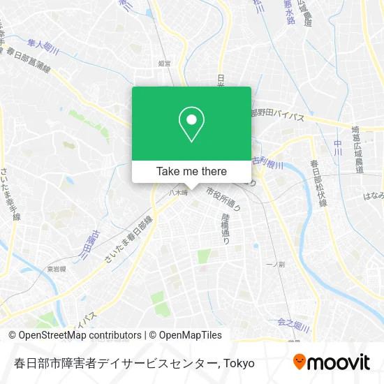 春日部市障害者デイサービスセンター map