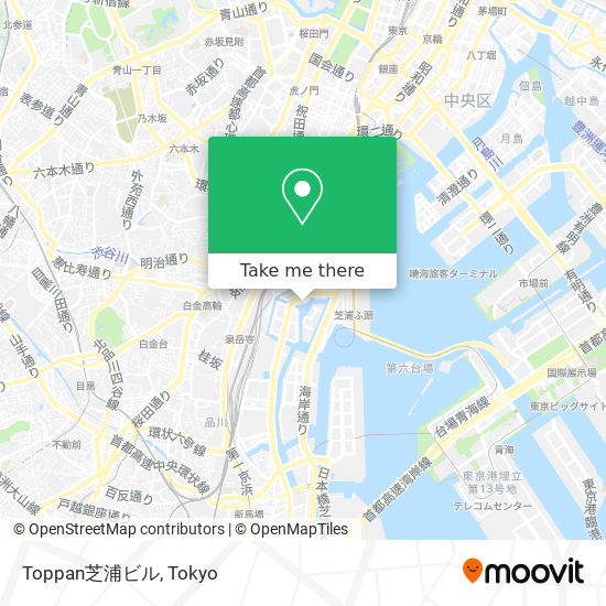 Toppan芝浦ビル map