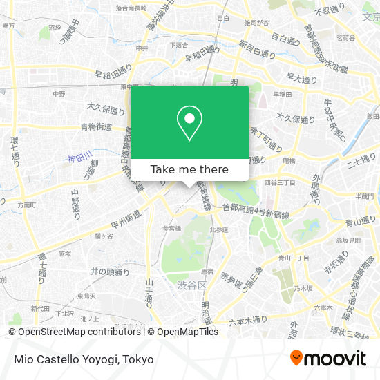 Mio Castello Yoyogi map