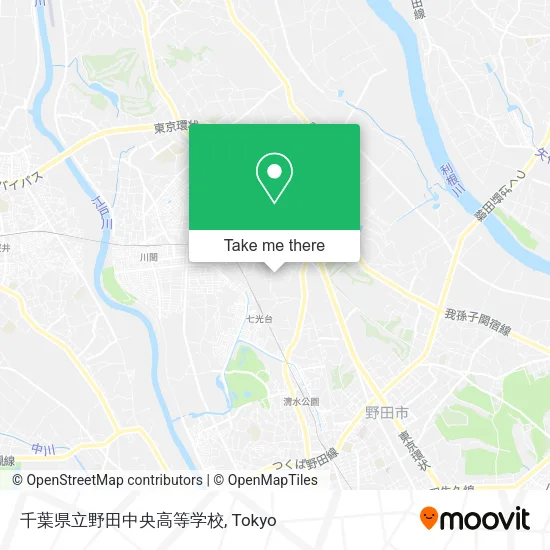 千葉県立野田中央高等学校 map