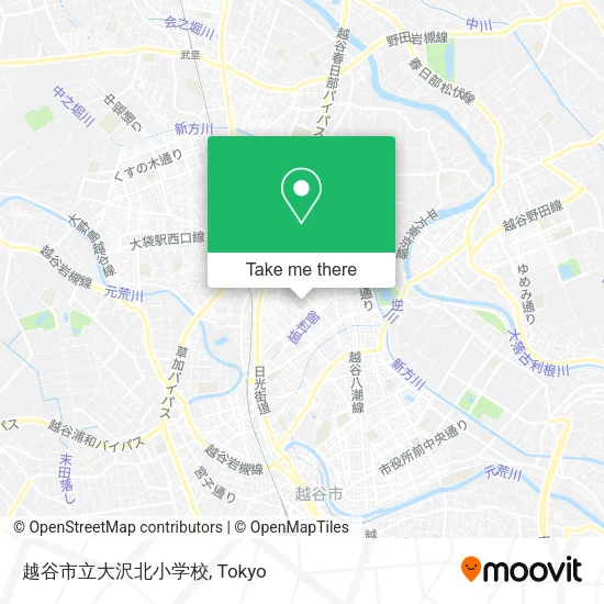 越谷市立大沢北小学校 map