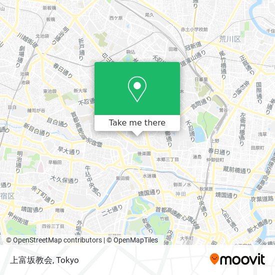 上富坂教会 map