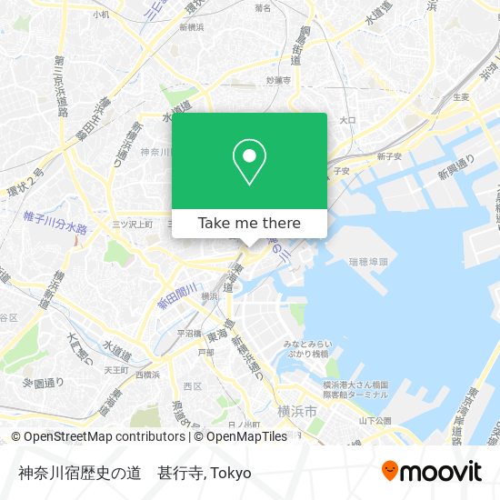 神奈川宿歴史の道　甚行寺 map