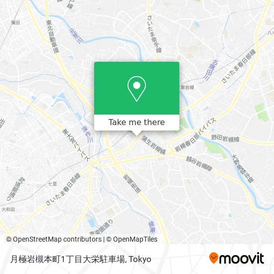 Monthly Parking Iwatsuki Honcho 1-Chome Daiei map