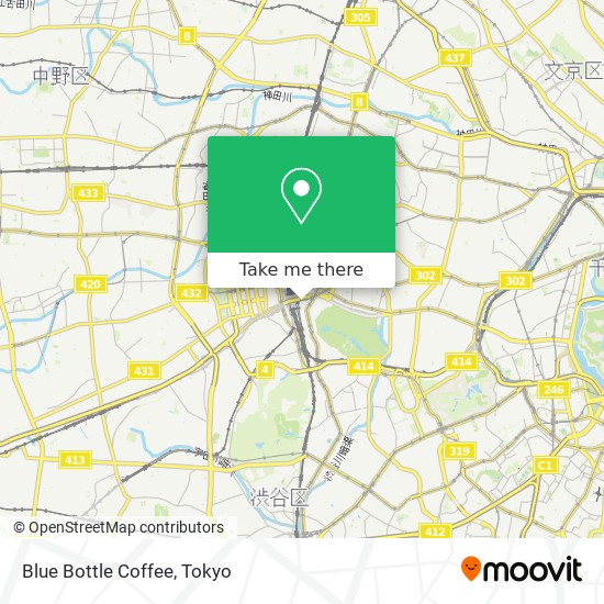 怎樣搭巴士或地鐵去新宿区的blue Bottle Coffee Moovit