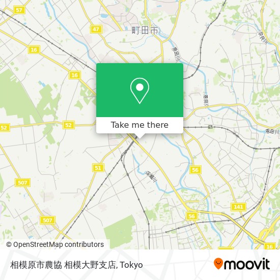 怎樣搭地鐵或巴士去tokyo的相模原市農協相模大野支店