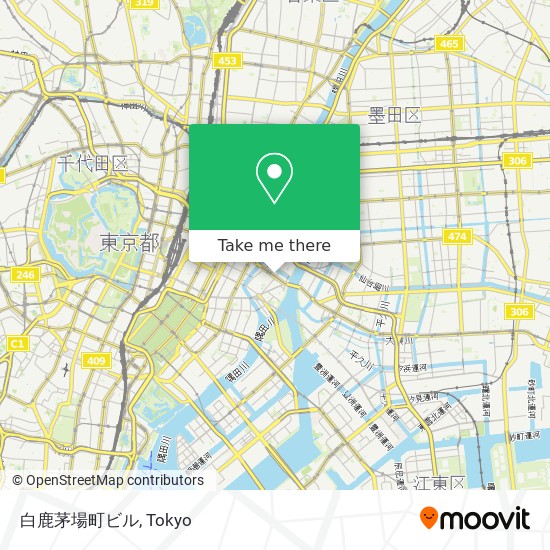 白鹿茅場町ビル map