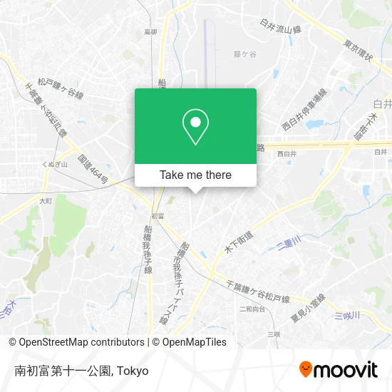 南初富第十一公園 map