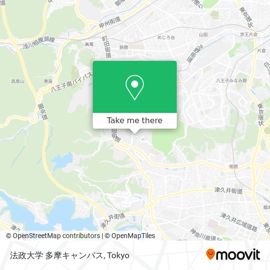 法政大学 多摩キャンパス map