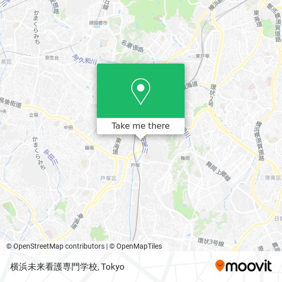 横浜未来看護専門学校 map