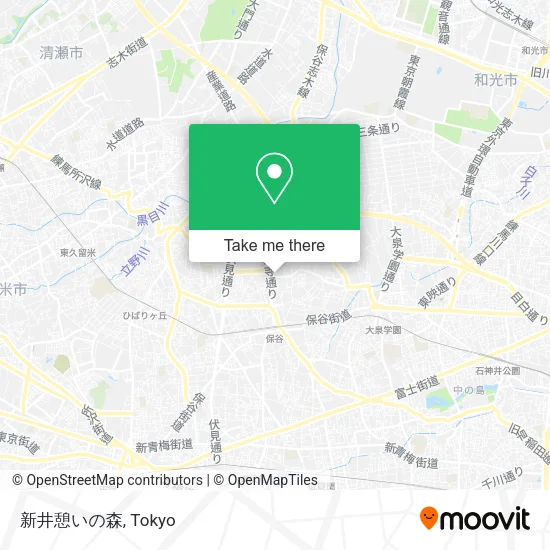 新井憩いの森 map