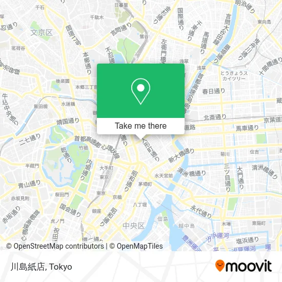 Kawashima Paper Store map