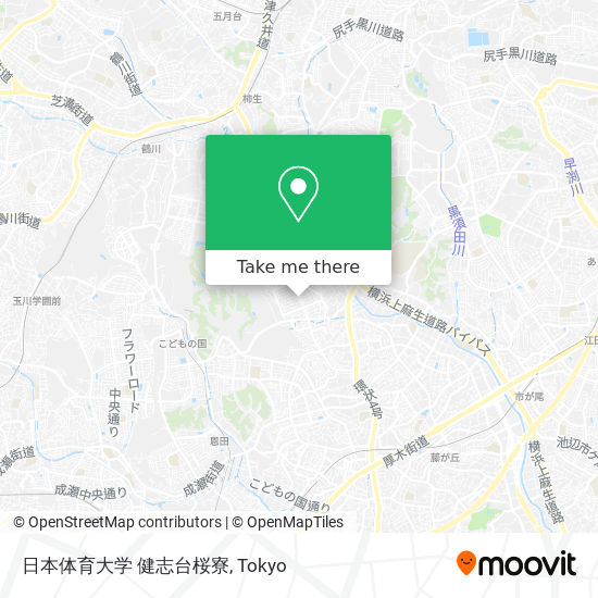 日本体育大学 健志台桜寮 map