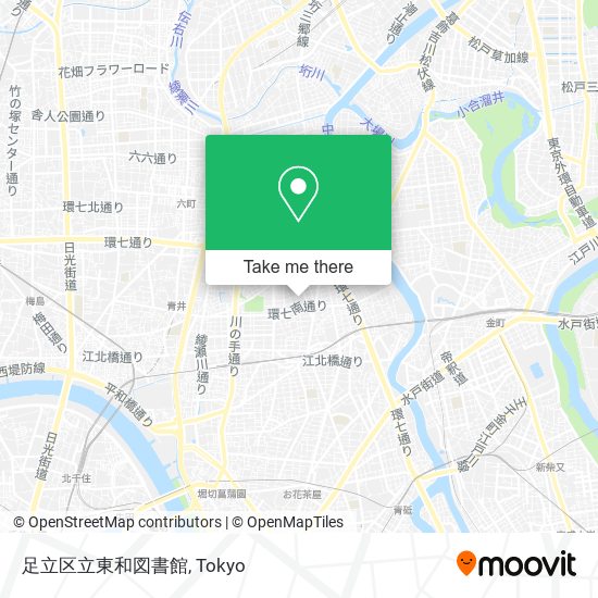 足立区立東和図書館 map