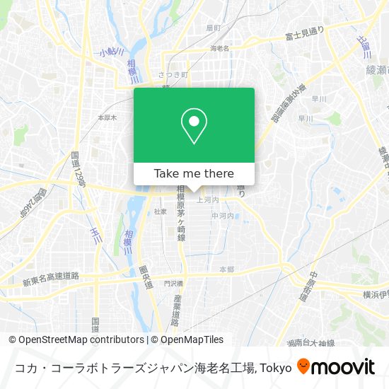 コカ・コーラボトラーズジャパン海老名工場 map