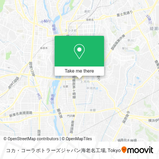 コカ・コーラボトラーズジャパン海老名工場 map