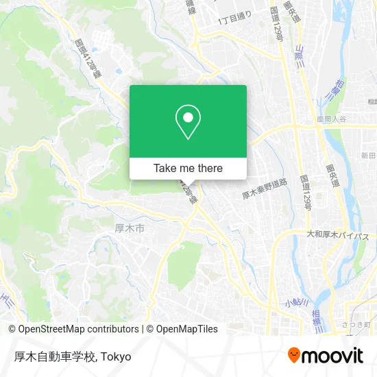 厚木自動車学校 map