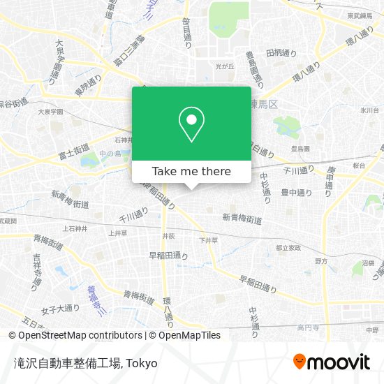 滝沢自動車整備工場 map