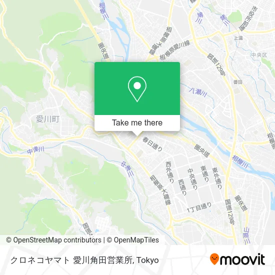 クロネコヤマト 愛川角田営業所 map