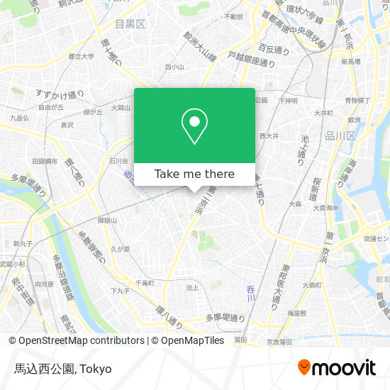 馬込西公園 map