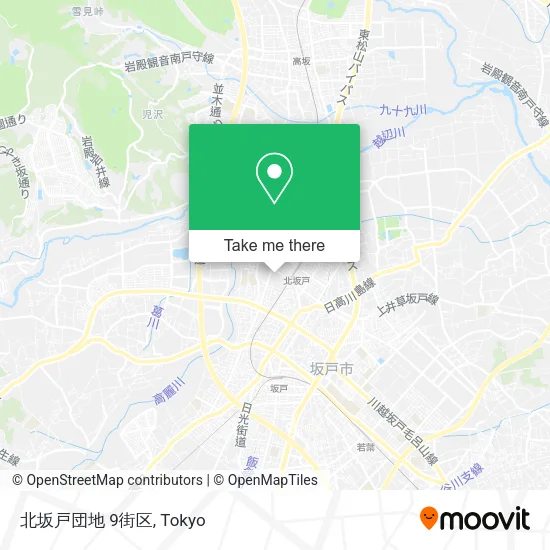 北坂戸団地 9街区 map