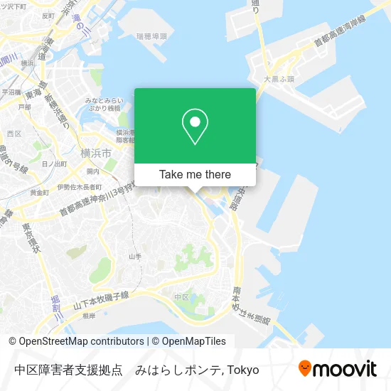 中区障害者支援拠点　みはらしポンテ map