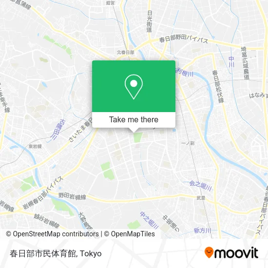 春日部市民体育館 map
