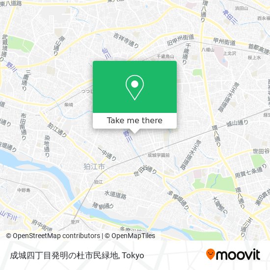 成城四丁目発明の杜市民緑地 map