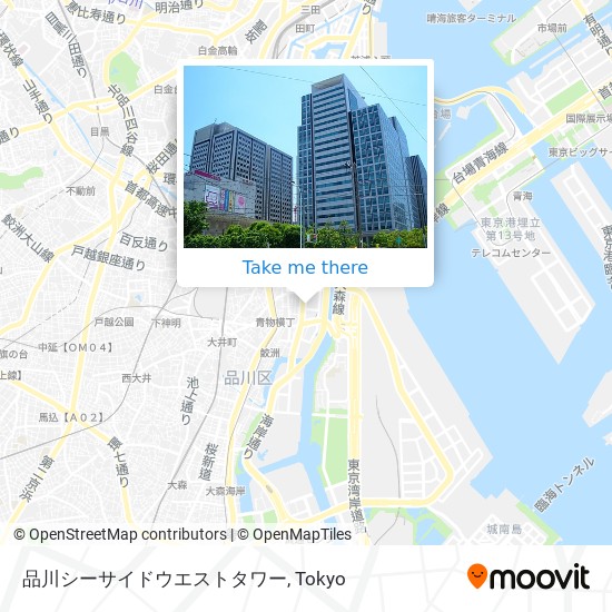 品川シーサイドウエストタワー map