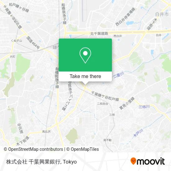 株式会社 千葉興業銀行 map