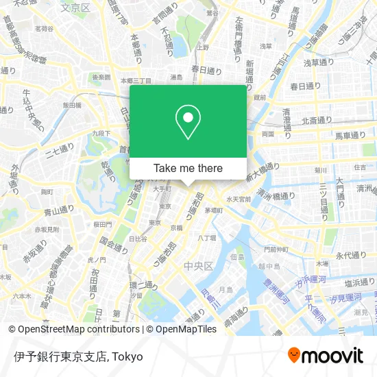 Iyo Bank Tokyo Branch map
